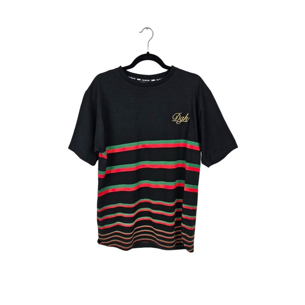 DGK Dirty Ghetto Kids Gucci Color Striped Embroidered Primo T-Shirt